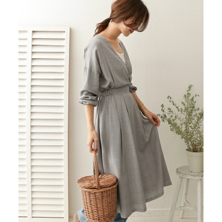 楽天市場 レディスワンピース グレンチェックカシュクールワンピース アーバンリサーチ ドアーズ レディース Urban Research Doors 丸井 マルイ 楽天市場店