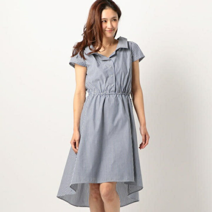 楽天市場 ストライプシャツワンピース ミューズ リファインド クローズ Mew S Refined Clothes 丸井 マルイ 楽天市場店