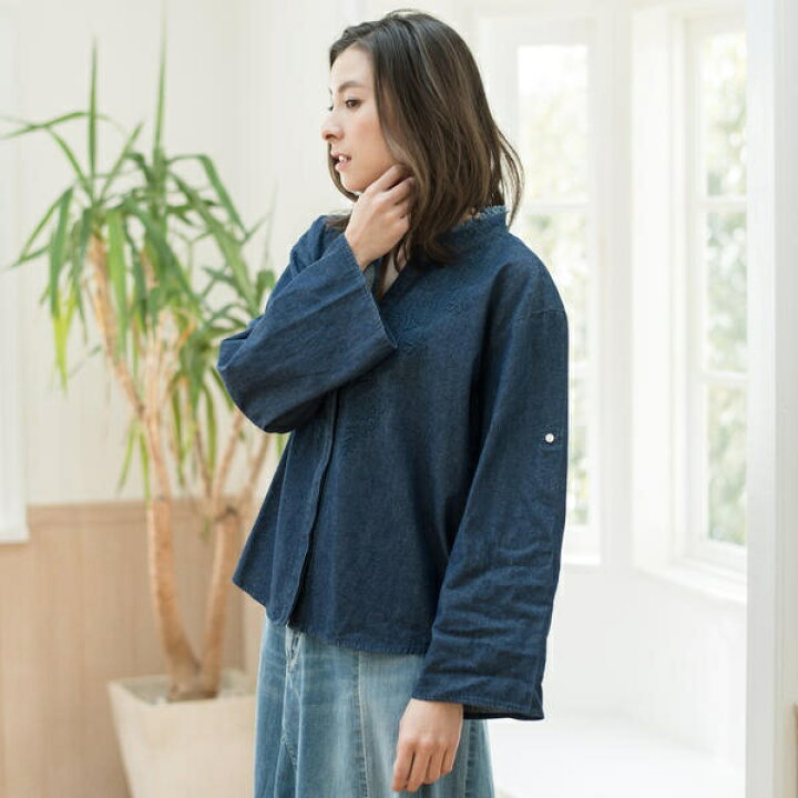 楽天市場】5．5ozデニム刺繍ブラウス／goa（goa） : 丸井（マルイ 