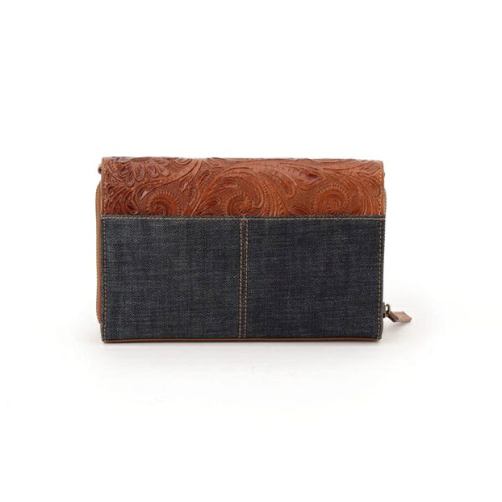 楽天市場】DenimカービングウォレットクラッチBAG／goa（goa 