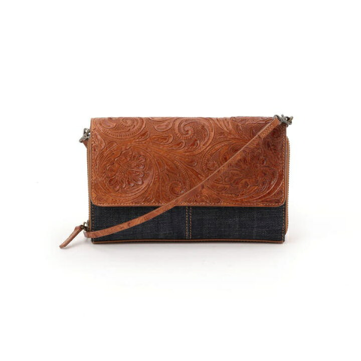 楽天市場】DenimカービングウォレットクラッチBAG／goa（goa 