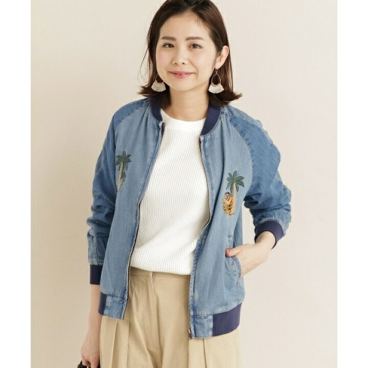楽天市場 レディスブルゾン タイガー刺繍デニムスカジャン アーバンリサーチ サニーレーベル レディース Urban Research Sonny Label 丸井 マルイ 楽天市場店