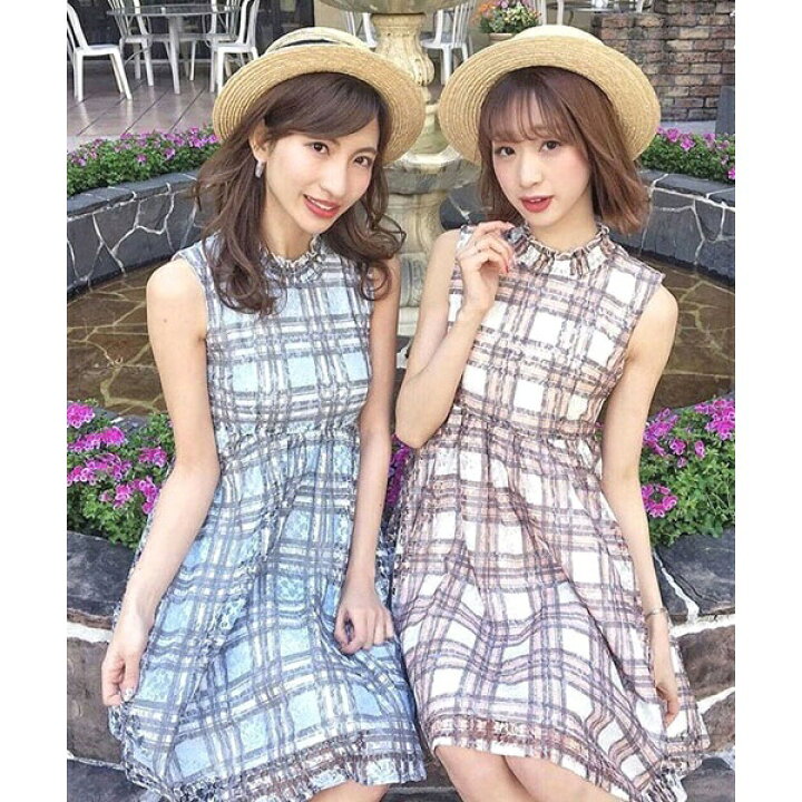楽天市場】レースチェックワンピース／ティティ-アンドコー  