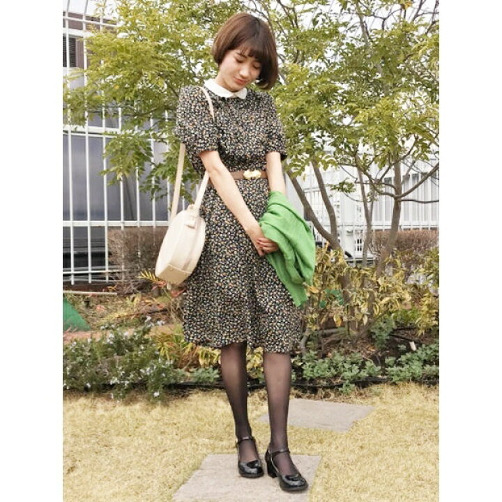 楽天市場 クレリック衿小花柄ワンピース Fint フィント Fint 丸井 マルイ 楽天市場店