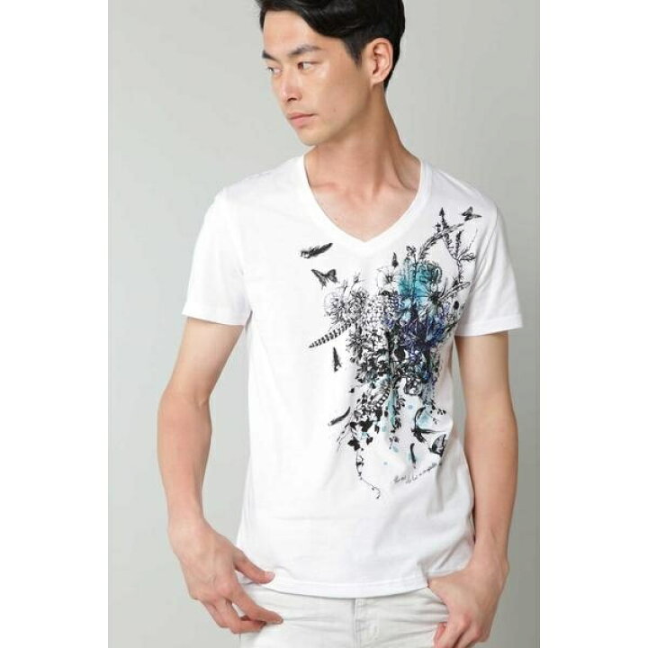 楽天市場】TORNADO MART∴フラワーバタフライプリントTシャツ 