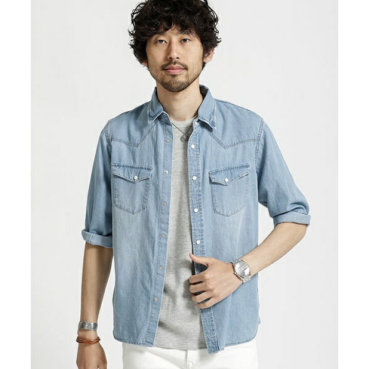 楽天市場】【18SS】4．5ozデニムシャツ 7S／ナノ・ユニバース 