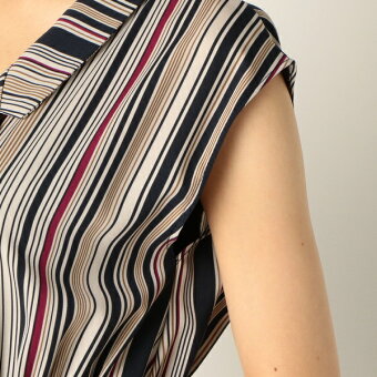 楽天市場 マルチストライプ開襟ワンピース アルシーヴ Archives 丸井 マルイ 楽天市場店