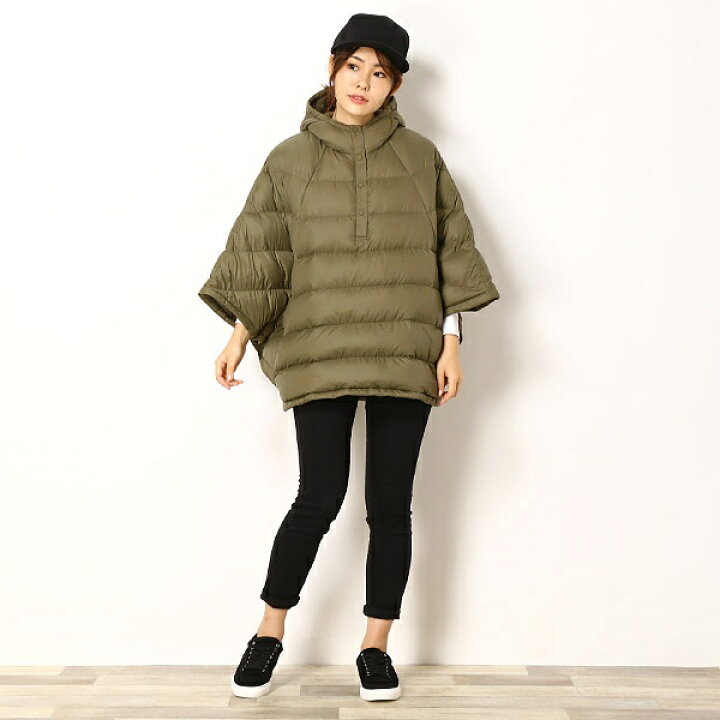 楽天市場】【THE NORTH FACE】ダウンポンチョ(レディース ピローチョ 