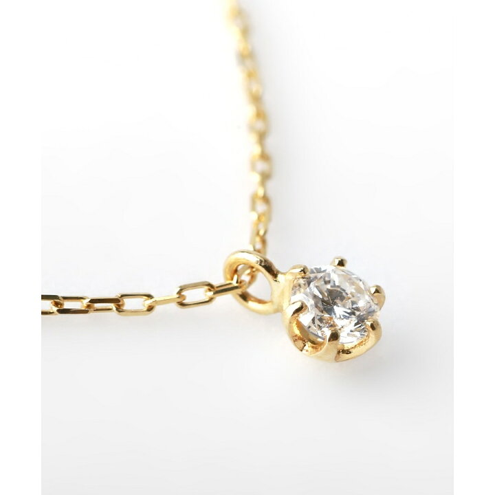 楽天市場】一粒ダイヤモンドの18金ネックレス[0.05ct]／シエナロゼ 