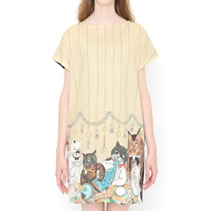 楽天市場 レディース コラボレーションワンピース 飼い猫のパーティー 石黒亜矢子 ワンピース グラニフ Graniph 丸井 マルイ 楽天市場店 楽天市場 レディース コラボレーションワンピース 飼い猫のパーティー 石黒亜矢子 ワンピース グラニフ Graniph 丸井 マルイ 楽天市場店