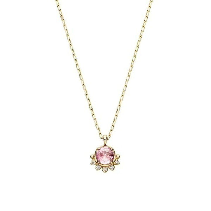 楽天市場】K10YG ピンクトルマリン ダイヤモンド ネックレス【10月 