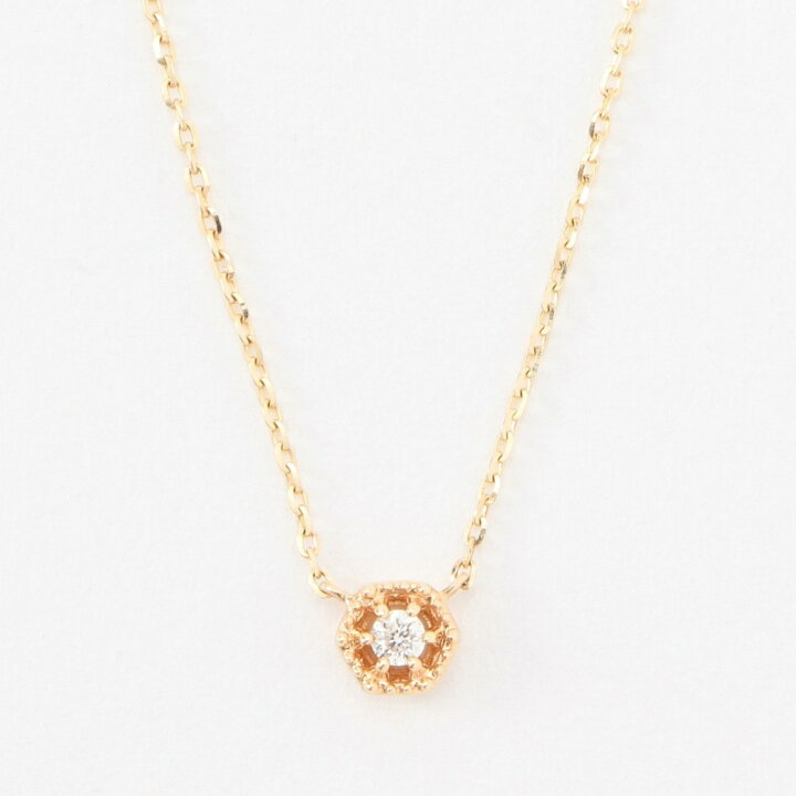楽天市場】K10ダイヤモンドネックレス（0.02ct）／アガット（agete 