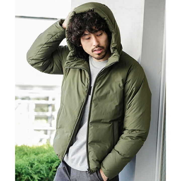 楽天市場】【18AW】河田フェザー高機能ナイロンフードダウンジャケット 