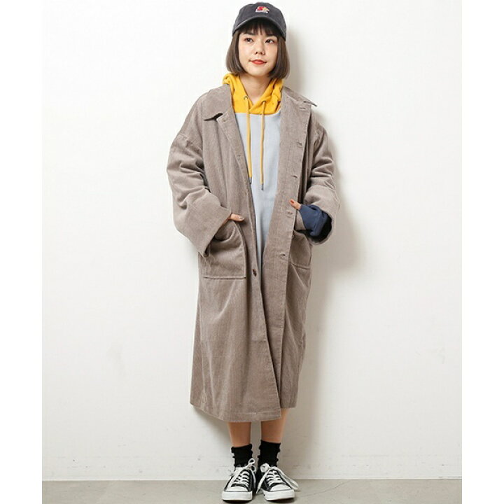 楽天市場】コーデュロイステンカラーコート／ダブルネーム（DOUBLE  