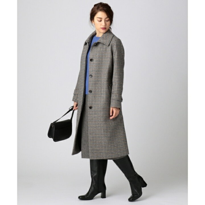 楽天市場】MOON SHETLAND TWEED ステンカラーコート 