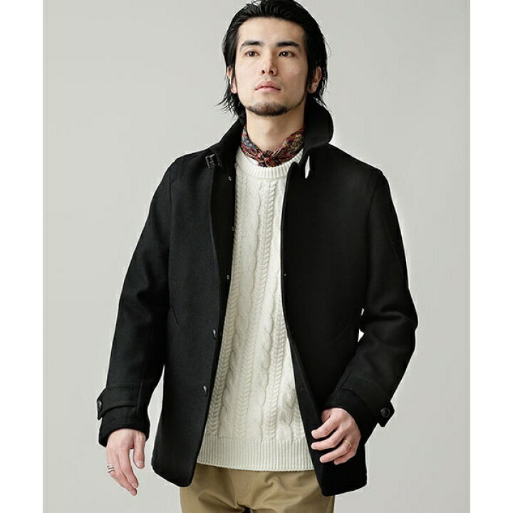 楽天市場】【18AW】メルトンマリンコート／ナノ・ユニバース（メンズ 