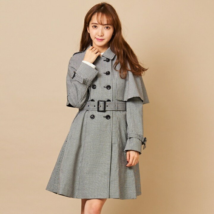 楽天市場 ケープ付タックトレンチコート ティティ アンドコー Titty Co 丸井 マルイ 楽天市場店