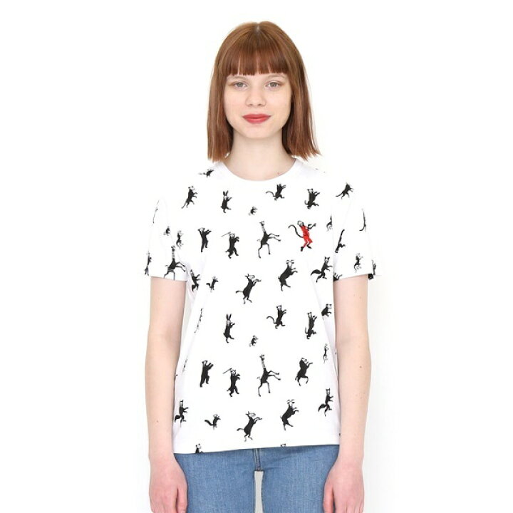 楽天市場 ユニセックス 総柄tシャツ ダンスウィズスリルパターン グラニフ 丸井 マルイ 楽天市場店