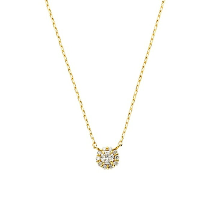 楽天市場】K18YG ダイヤモンド 0.1ct ミロワール ネックレス 