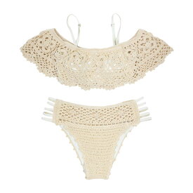 【SEA DRESS】クロシェオフショルダーバンドゥビキニ/水着／ティティベイト（titivate）