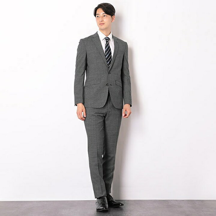 楽天市場】【SLIM TAPERED2】春夏 2釦シングルスーツ/ノータック/千鳥 