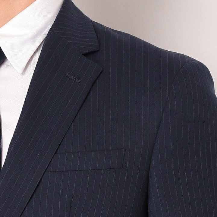 楽天市場 ２釦シングルスーツ ０タック ストライプ ウォッシャブルパンツ Slim Tapered2 スーツセレクト Suit Select 丸井 マルイ 楽天市場店