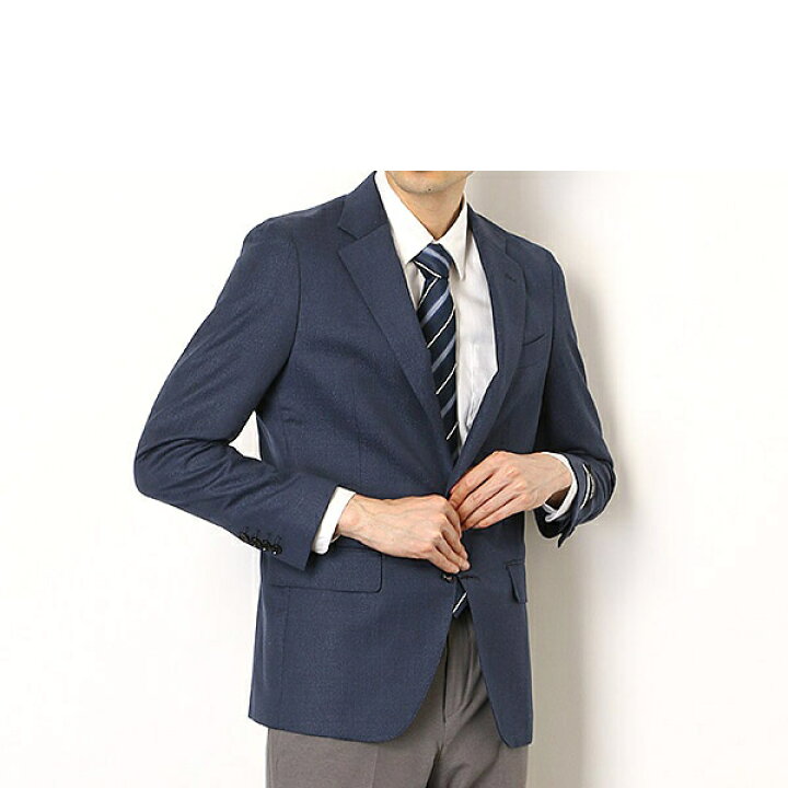 楽天市場】【CLASSICO TAPERED】ウールリネンブレンド2釦ジャケット 