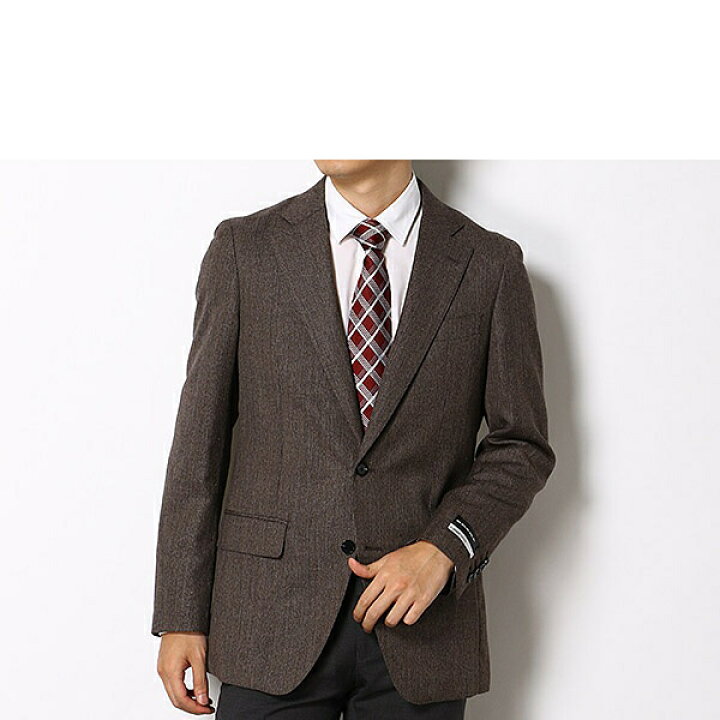 楽天市場】【CLASSICO TAPERED】ウールリネンブレンド2釦ジャケット 