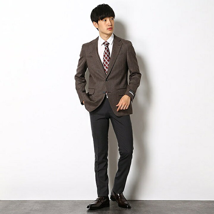 楽天市場】【CLASSICO TAPERED】ウールリネンブレンド2釦ジャケット 
