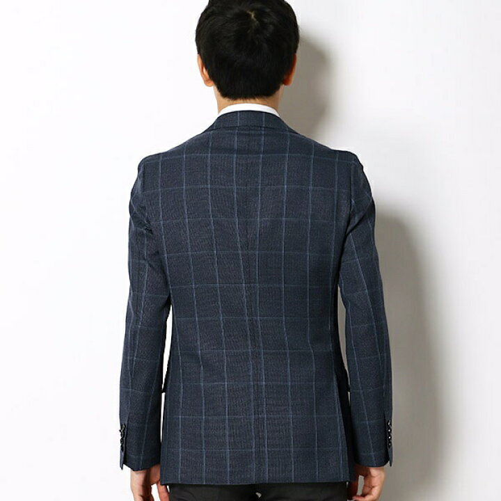 楽天市場】【CLASSICO TAPERED】ウールブレンド2釦ジャケット/ネイビー 