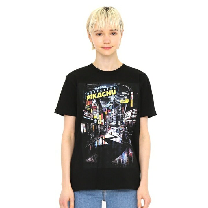 楽天市場 ユニセックス Tシャツ ポスター 映画 名探偵ピカチュウ グラニフ Graniph 丸井 マルイ 楽天市場店