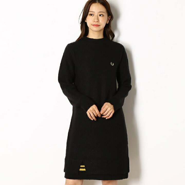 楽天市場】【19AW】CREW NECK KNITTED DRESS／フレッドペリー 