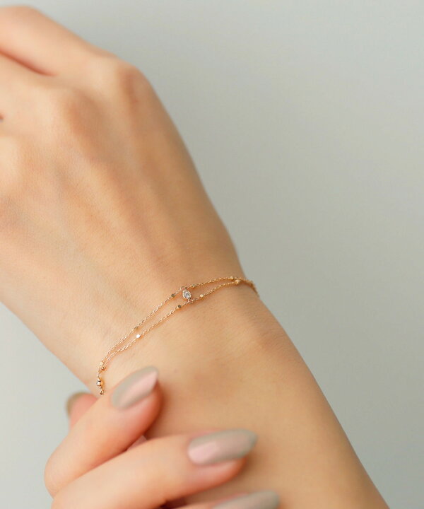 楽天市場】一粒ダイヤの2連風ブレスレット／シエナロゼ（SIENA ROSE  