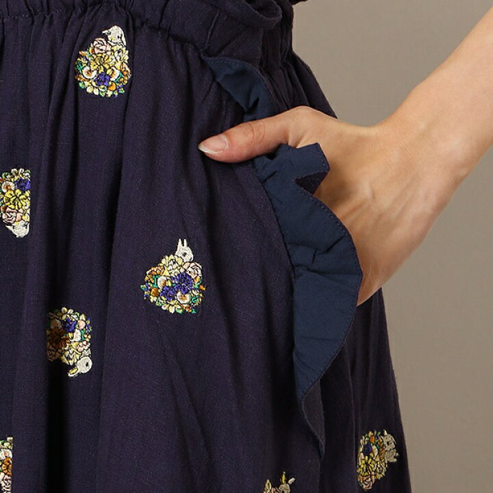 楽天市場】花束うさぎ刺繍ジャンスカ／フランシュリッペ（franche 