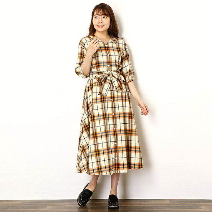 楽天市場 チェック柄シャツワンピース パターン フィオナ Pattern Fiona 丸井 マルイ 楽天市場店