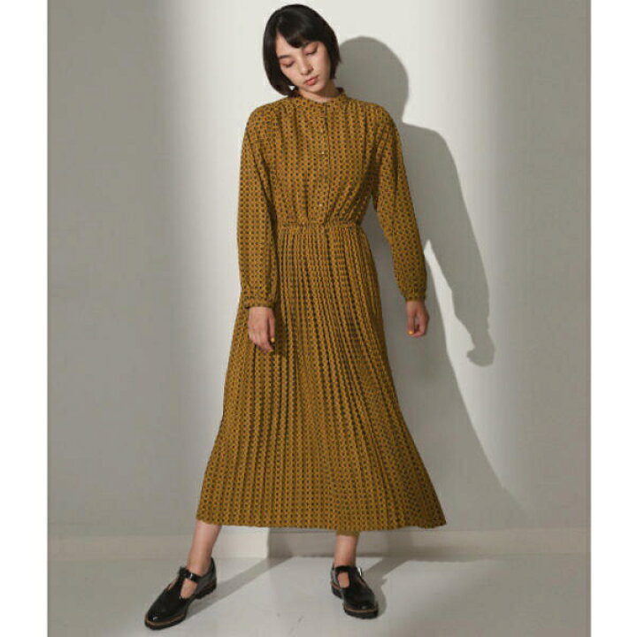 楽天市場 小紋柄プリーツワンピース アナップ Anap 丸井 マルイ 楽天市場店