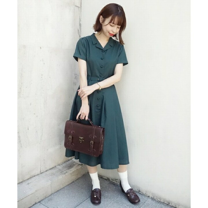 楽天市場 フロント釦開衿ワンピース F A フィント Fint 丸井 マルイ 楽天市場店