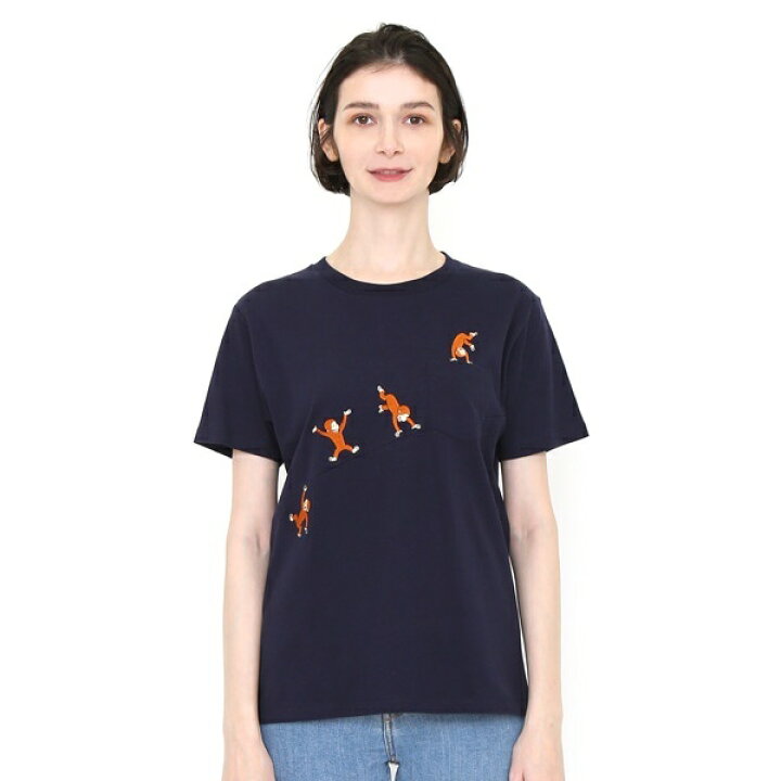 楽天市場 ユニセックス コラボレーションtシャツ アクロバティック おさるのジョージ グラニフ Graniph 丸井 マルイ 楽天市場店