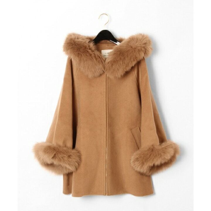 楽天市場 ポンチョ風トリミングコート グレースコンチネンタル Grace Continental 丸井 マルイ 楽天市場店