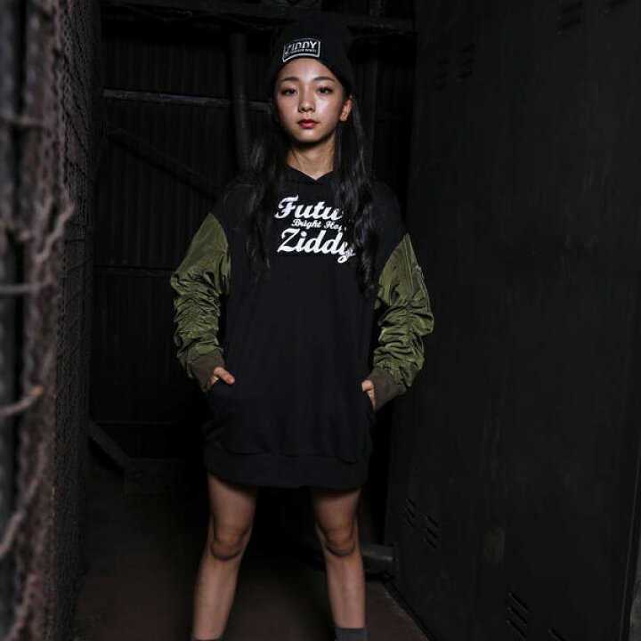 楽天市場 裏毛ｍａ１袖トレーナーワンピース ジディ Ziddy 丸井 マルイ 楽天市場店