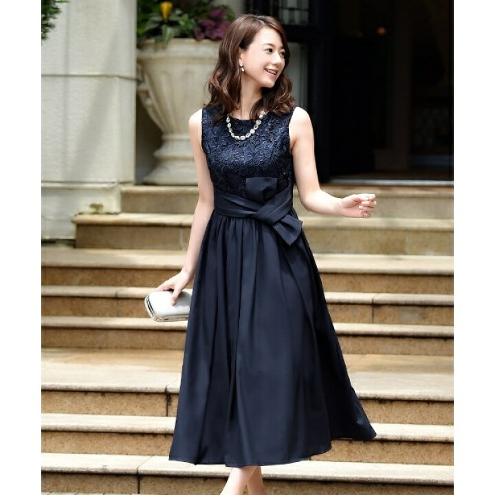 楽天市場 レースリボンロングワンピース 結婚式 お呼ばれ対応フォーマルパーティードレス ルイルエブティック Ruirue Boutique 丸井 マルイ 楽天市場店