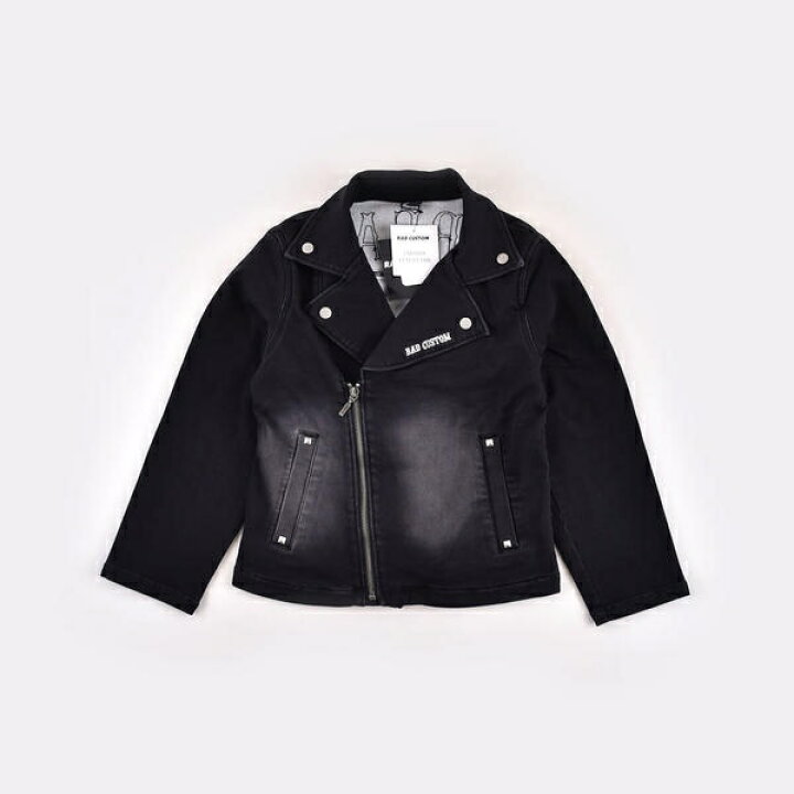 楽天市場】ニット風デニムダブルスタッズライダースジャケット／ラッド 