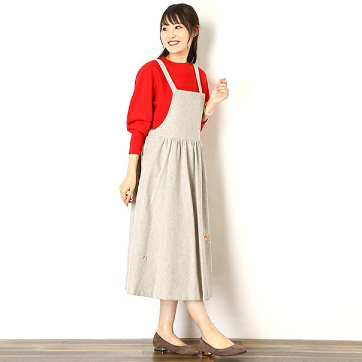 楽天市場】野うさぎ刺繍ロングジャンスカ／フランシュリッペ（franche