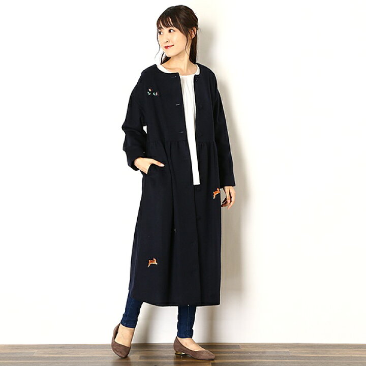 楽天市場】野うさぎ刺繍2wayコート／フランシュリッペ（franche lippee  