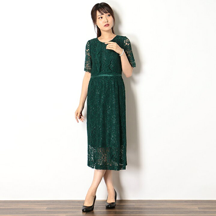 楽天市場】【パーティードレス】【結婚式】総レースストレート 