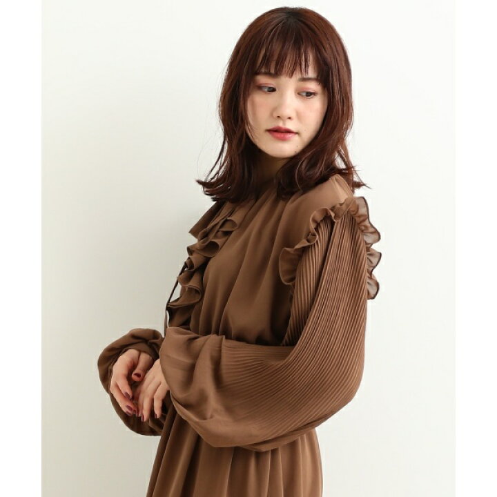 楽天市場 プリーツスリーブワンピ マジェスティックレゴン Majestic Legon 丸井 マルイ 楽天市場店