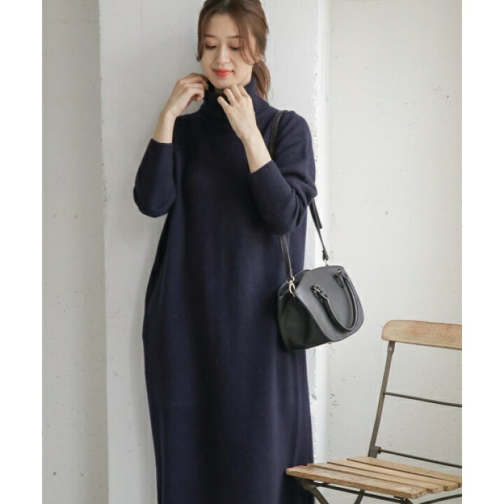 DOORS 未使用・タグ付き！ハミルトンウールVネックニットワンピース  