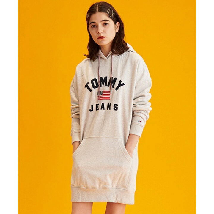 楽天市場 ロゴパーカーワンピース トミー ジーンズ レディース Tommy Jeans 丸井 マルイ 楽天市場店