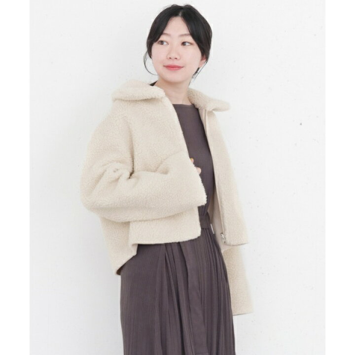 楽天市場】レディスブルゾン(KBF+ リバーシブルボアジャケット)／KBF 