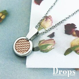 【ネックレス】カーボンラウンドネックレス／ドロップス（Drops）